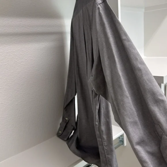 Ralph Lauren Golf Tilden 100% Cotton Men’s XL Long Sleeve Button Down Gray Shirt - Picture 10 of 11